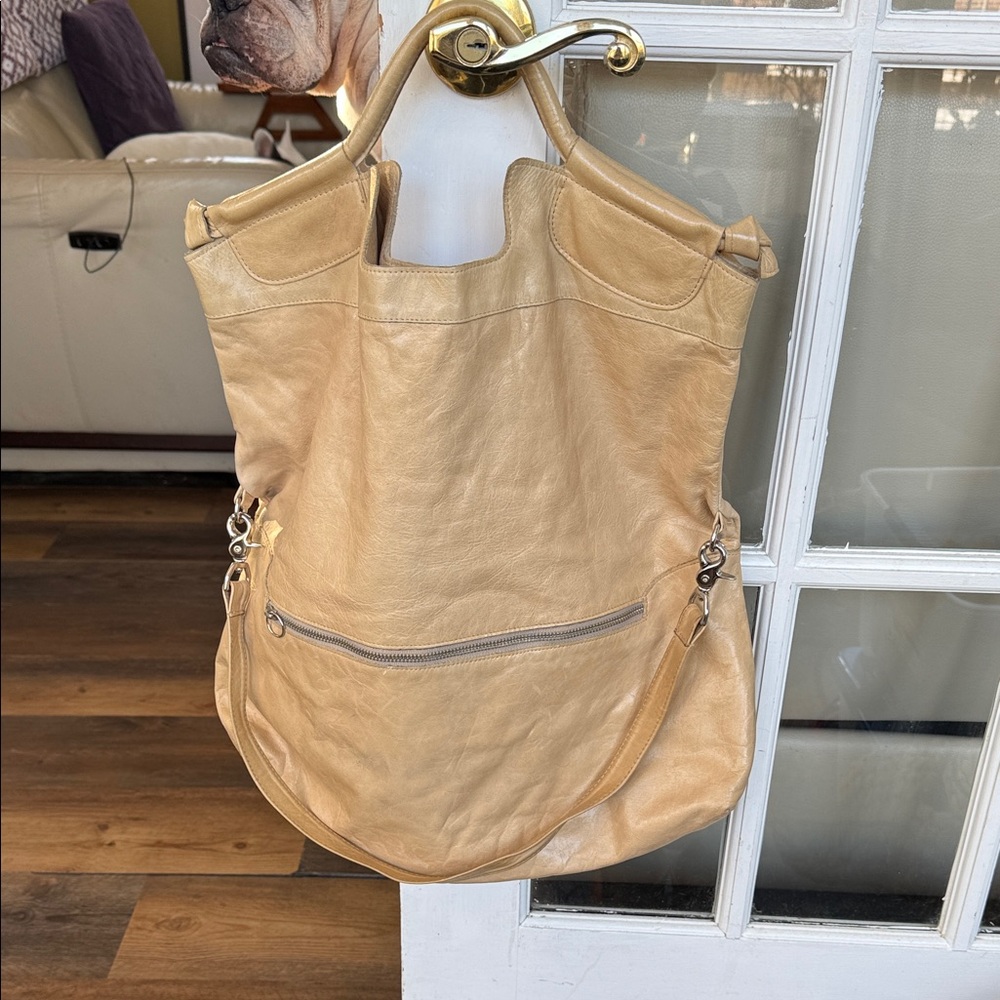 Foley + Corinna Tan Leather Shoulder Bag